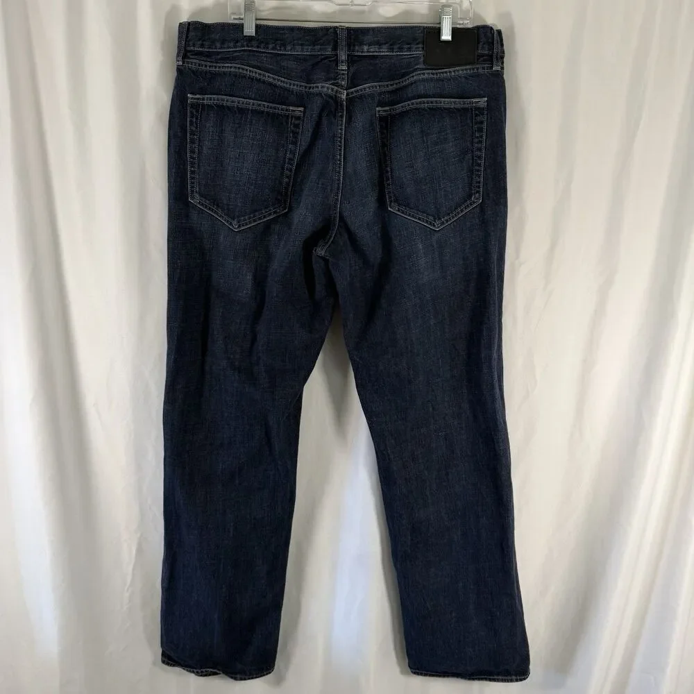 Hugo Boss Jeans Men's 40x34 Dark Wash Blue Denim 5 Pocket Cotton Blend
